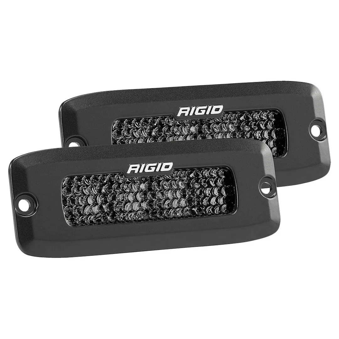 925513BLK – RIGID IND Driving/ Fog Light, LED Bulb Clear Bulbs 2 Inch x 5 Inch Rectangular 30 Watt Bulbs Amp Draw 2.1...
